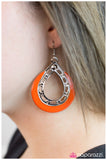 Paparazzi "Cut It Out- Orange" earring Paparazzi Jewelry