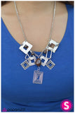 Paparazzi "Cutting Corners" Brown Necklace & Earring Set Paparazzi Jewelry