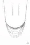 Paparazzi "Way Wayfarer" Silver Necklace & Earring Set Paparazzi Jewelry