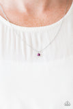 Paparazzi "Dainty and Demure" Purple Necklace & Earring Set Paparazzi Jewelry