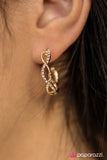 Paparazzi "Dainty Decadence" Gold Earrings Paparazzi Jewelry