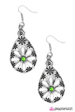 Paparazzi "Daisy Chain - Green" earring Paparazzi Jewelry