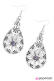 Paparazzi "Daisy Chain - Purple" earring Paparazzi Jewelry