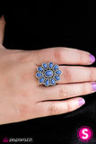 Paparazzi "Daisy Dance - Blue" ring Paparazzi Jewelry