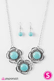 Paparazzi "Daisy DUNES - Blue" necklace Paparazzi Jewelry