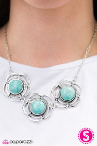 Paparazzi "Daisy DUNES - Blue" necklace Paparazzi Jewelry