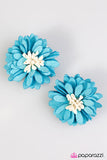 Paparazzi "DAISY For You" Blue Hair Clip Paparazzi Jewelry