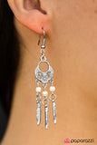 Paparazzi "Dakota Dreams" White Earrings Paparazzi Jewelry