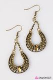 Paparazzi "Dallas Lights" Brass Earrings Paparazzi Jewelry