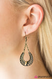 Paparazzi "Dallas Lights" Brass Earrings Paparazzi Jewelry