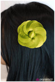 Paparazzi "Damsel In Distress" Green Hair Clip Paparazzi Jewelry