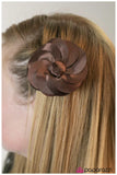 Paparazzi "Damsel In Distress" Brown Hair Clip Paparazzi Jewelry