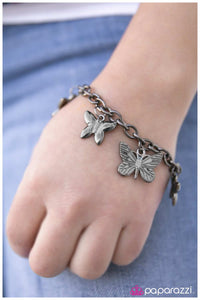 Paparazzi "Dance of The Butterflies - Black" bracelet Paparazzi Jewelry