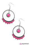 Paparazzi "Dance Party - Pink" earring Paparazzi Jewelry