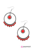 Paparazzi "Dance Party - Red" earring Paparazzi Jewelry