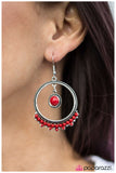 Paparazzi "Dance Party - Red" earring Paparazzi Jewelry