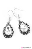 Paparazzi "Dancing With Royals - White" earring Paparazzi Jewelry