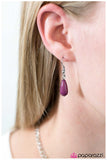 Paparazzi "Daredevil" Purple 043XX Necklace & Earring Set Paparazzi Jewelry