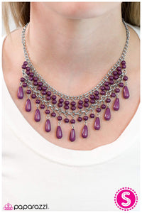 Paparazzi "Daredevil" Purple 043XX Necklace & Earring Set Paparazzi Jewelry