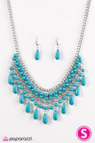 Paparazzi "Daredevil" Blue Necklace & Earring Set Paparazzi Jewelry