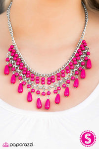 Paparazzi "Daredevil" Pink Necklace & Earring Set Paparazzi Jewelry