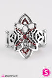 Paparazzi "Daringly Dallas" Red Ring Paparazzi Jewelry