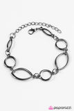 Paparazzi "Daringly Daring" Black Bracelet Paparazzi Jewelry