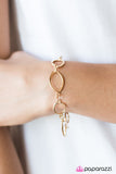 Paparazzi "Daringly Daring" Gold Bracelet Paparazzi Jewelry