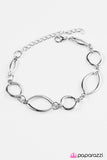 Paparazzi "Daringly Daring" Silver Bracelet Paparazzi Jewelry