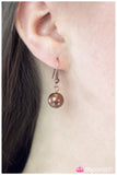 Paparazzi "Daringly Debonair" Copper Necklace & Earring Set Paparazzi Jewelry