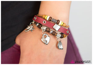 Paparazzi "Day Dreamer" Red Bracelet Paparazzi Jewelry