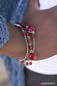 Paparazzi "Daylight Dreaming" Red Bracelet Paparazzi Jewelry