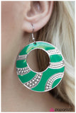 Paparazzi "Dazed and Confused" Green Earrings Paparazzi Jewelry