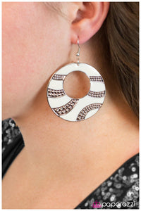 Paparazzi "Dazed and Confused" White Earrings Paparazzi Jewelry