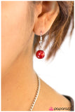 Paparazzi "Dazzle Me" Red Necklace & Earring Set Paparazzi Jewelry