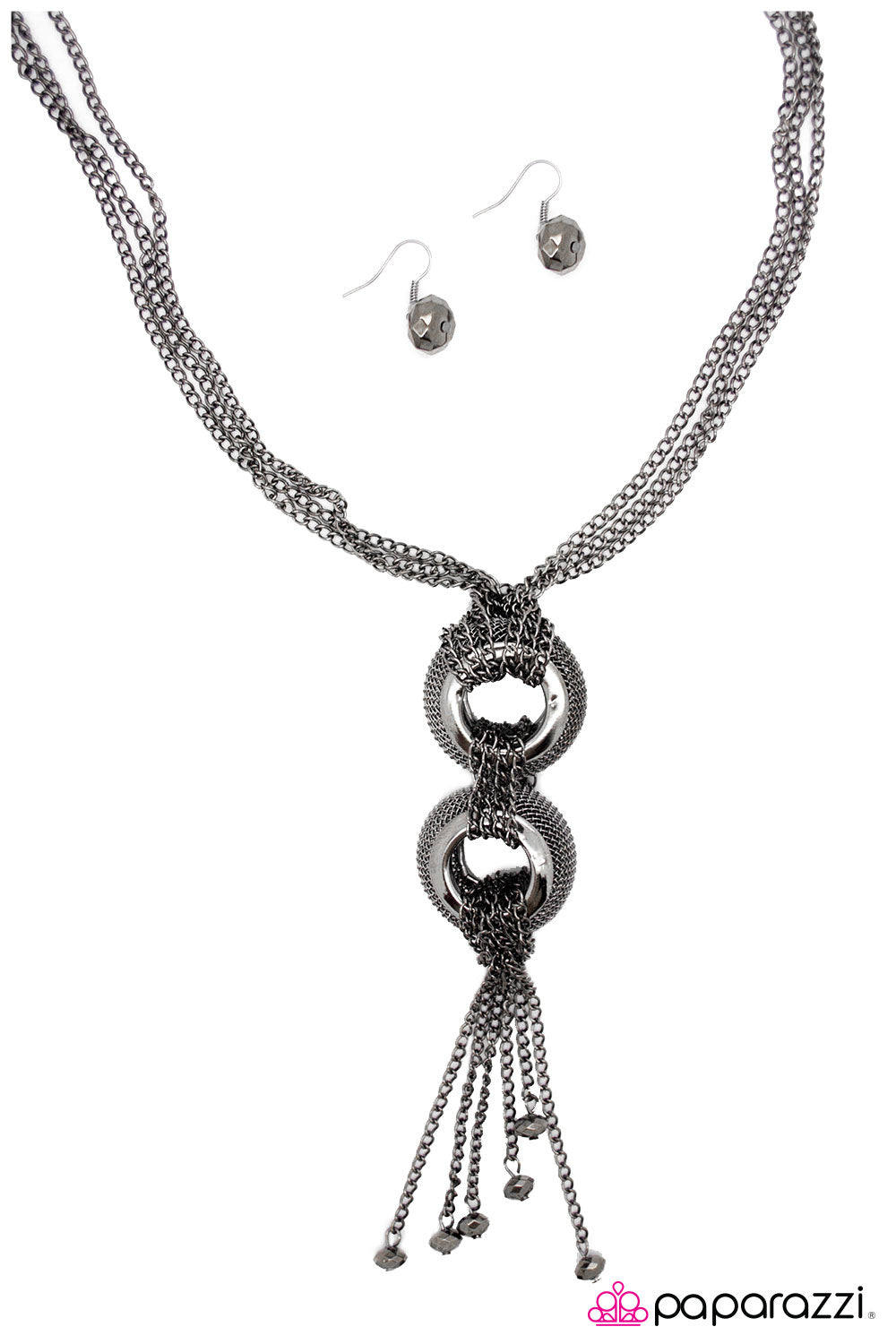 The Kim 2022 Paparazzi Zi Collection - Gunmetal Necklace & Earrings | $5  Jewelry with Ashley Swint