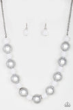 Paparazzi VINTAGE VAULT "Top Pop" White Necklace & Earring Set Paparazzi Jewelry