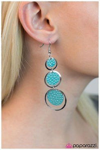 Paparazzi "Blue Eclipse" Blue Earrings Paparazzi Jewelry
