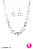 Paparazzi "Dear Heart" White Necklace & Earring Set Paparazzi Jewelry