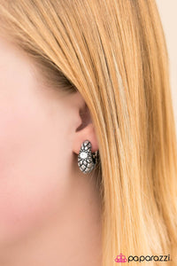 Paparazzi "Deco-POSH" Silver Clip On Earrings Paparazzi Jewelry