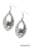 Paparazzi "Decorated Detail" Green Earrings Paparazzi Jewelry