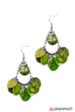 Paparazzi "Deep Sea Diving - Green" earring Paparazzi Jewelry