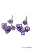 Paparazzi "Deep Sea Diving - Purple" earring Paparazzi Jewelry