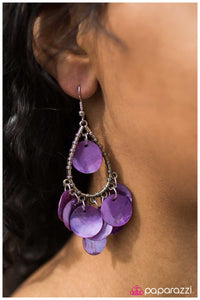 Paparazzi "Deep Sea Diving - Purple" earring Paparazzi Jewelry