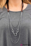 Paparazzi "Delicately Dangerous - Brown" necklace Paparazzi Jewelry