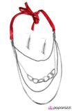 Paparazzi "Delicately Dangerous - Red" necklace Paparazzi Jewelry