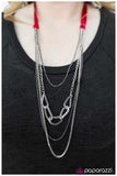 Paparazzi "Delicately Dangerous - Red" necklace Paparazzi Jewelry
