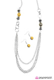 Paparazzi "Delirium - Yellow" necklace Paparazzi Jewelry