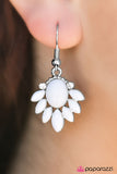 Paparazzi "Demurely Demure" White Earrings Paparazzi Jewelry