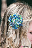 Paparazzi "Desert Bud" Blue Hair Clip Paparazzi Jewelry